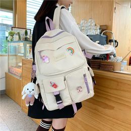 Backpack Drop Children Girls Cute School Bag Female Large Capacity Junior High Students Backpacks Feminina