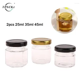 Bottles 25/35/45ml Glass Honey Pot Set Small With Lid Suitable For Baby Gifts Weddings And Parties Jar
