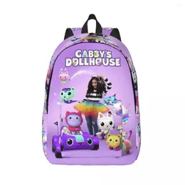 Backpack Gabby Dollhouse Laptop Men Women Casual Bookbag For College School Students Gabbys Mercat Bag