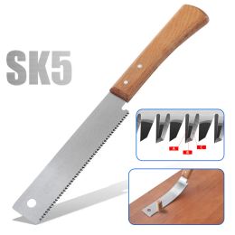 Joiners Japanese Saw Sharp Doubleedge Sawtooth Sk5 Steel Flexible Blade Small Hand Saw for Flush Cut Trimming Woodworking Tools