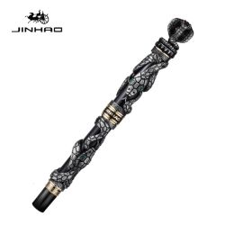 Pens High Quality Jinhao Snake Fountain Pen Luxury Calligraphy Pen Iraurita Cobra 3D Pattern Writing Pens Gift Office Supplies