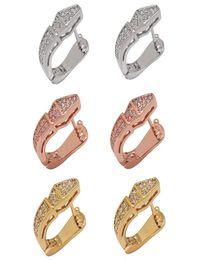 Fashion exquisite Titanium steel LOVE earrings Jewellery Snake type women earrings Gold silver whole crystal earrings Jewellery wholes8045261