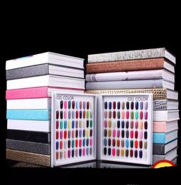 Professional Model 216 Colours Nail Gel Polish Colour Display Card Book Dedicated Card Chart Nail Art Tools With 226 False Nail5537278