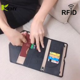 Holders Waterproof Passport Holder Travel Wallet Multifunctional Small Credit Card Wallet Storage Bag Portable Document Storage Bag