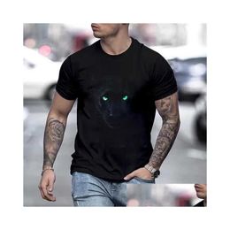 Mens T-Shirts T-Shirt Tee Shirt Graphic Animal Crew Neck Green Blue Purple Yellow Brown 3D Print Plus Size Casual Daily Short Sleeve C Dhyxq