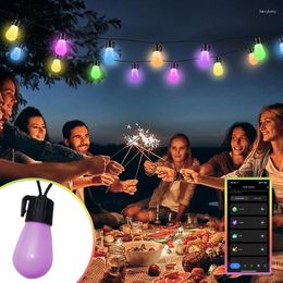 Strings Smart Wifituya String Lights Outdoor Garden Garland LED Decoration Curtains Courtyard Party Wedding Lighting