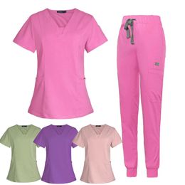 Wholesale Operating Room Uniform Scrubs Hospital Working Scrubs Set Supplies Nurse Dental Surgery Suit Workwear 240418