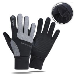 Cycling Gloves KoKossi Skin-friendly Waterproof Non-slip Outdoor Windproof Men Women Touch Screen Design Warmth Riding