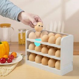 Storage Bottles Creative Egg Box Large Capacity Household Adjustable Refrigerator Case Container Kitchen Gadget