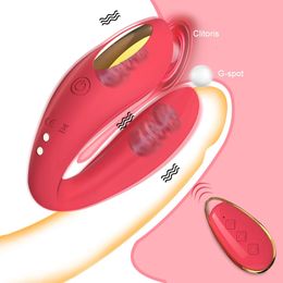 Wireless Remote Control Vibrator for Women Clitoris Stimulator U Shape Dildo GSpot Clit Masturbator Female Couple Sex Toys 240412