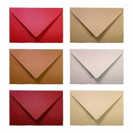 Gift Wrap 10Pcs Paper V-Flap Seal Envelopes For Invitations Letter Colorful
