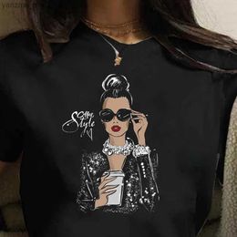 Women's T-Shirt Plus Size Maycaur Hot Sales Printed Female Tshirt Women Fashion Graphic Printed T-Shirt Korean Style Short Slves Clothes Y240420