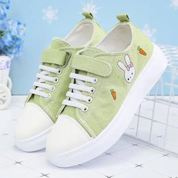 Casual Shoes 2024 Spring Summer Cartoon Low-top Canvas Women's Fashionable Comfortable Breathable Flat Running NO:8026