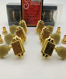 New Gold 3L3R Grover Guitar Locking Tuners Electric Guitar Machine Heads Tuners Guitar Tuning Pegs6587377