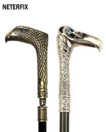 Bronze EagleHead Walking Stick for Man Party Decorative Walking Cane Men Fashion Elegant Hand Cane Vintage Canes defense sticks 28468871