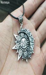 Wiccan Sun Moon Star Male Necklace Women Mandala Lotus Flower Wicca Witchcraft Witch Jewellery Neckless Spiritual Jewelery7541155