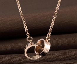 sell Designer Jewelry LOVE Necklace Plated 18K Gold Screw Necklace with Rose Gold Platinum Luxury Woman love gift 2 styles4800531