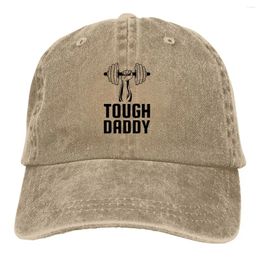 Ball Caps Tough Daddy Baseball Cap Men Hats Women Visor Protection Snapback Weightlifting Gym