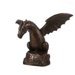 Garden Decorations Water Fountain Spray Dragon Water-Breathing Pattern Resin Statue Outdoor Floating Pond Swimming Bird Bath Tools