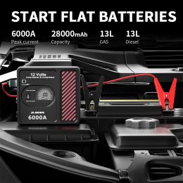 6000A 4000A Jump Starter 26800mAh Starting Charger for Car Portable External Battery Booster Device 150PSI Air Compressor