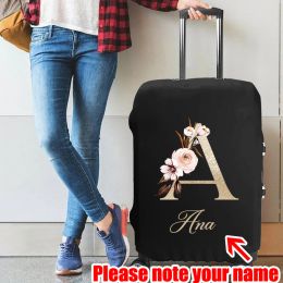 Accessories Custom Name Luggage Cover for 1832 Inch Fashion Suitcase Thicker Elastic Dust Bags Travel Accessories Luggage Protective Case