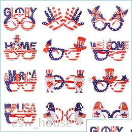 Other Festive Party Supplies Other Festive Party Supplies Usa Patriotic Glasses Frames 4Th Of Jy Parade American Flag Independence D Dht9X