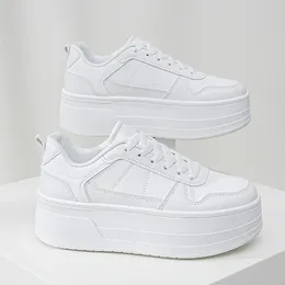 Casual Shoes 2024 Style For Women Ladies Platform White Comfortable Sneakers Increase Height By 5cm