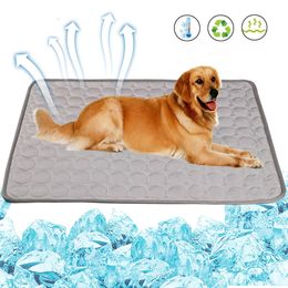 Dog Cooling Mat Large Summer Pet Cold Bed for Small Big Dogs Cat Durable Blanket Sofa Ice Pad Accessories 240418