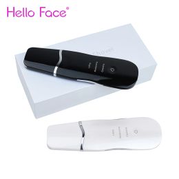 Instrument Electirc Peeling Hine Skin Scrubber 3 in 1 Ultrasonic Spatula Blackhead Remover Face Pores Cleaner Facial Scrubber Extractor