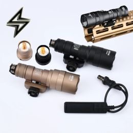 Scopes Tactical Surefir M300 M600 M300C Mini Scout Light Rifle AR15 Weapon Flashlight LED Hunting Spotlight Momentary Pressure Switch