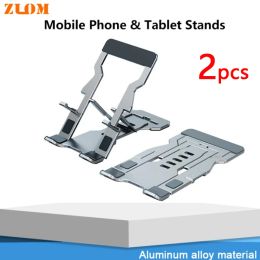 Stands Aluminum Alloy 360° Metal Desk Mobile Phone Holder Stand Adjustable Desktop Tablet Holder For iPhone Xiaomi Samsung iPad