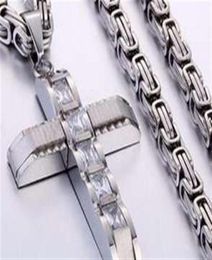 316L Stainless Steel Fashion Jewlery Byzantine Box Link Chain Necklace Pendants For Men Women Hip Hop Accessories K35907453437