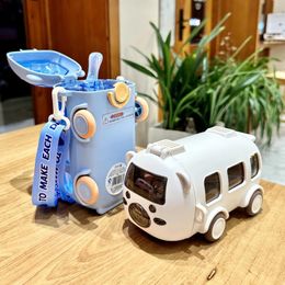 Water Bottles 500ml Cute Toy Car Cup With Straw Indoor And Outdoor Bottle Large Capacity Plastic Mug For Summer Drinkware Bpa Free