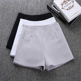 Kvinnors shorts 2024 NYA WOMENS SUMMER HÖG Midja A-Line Casual Set Shorts Womens Solid Color Shorts Womens Shorts Y240420