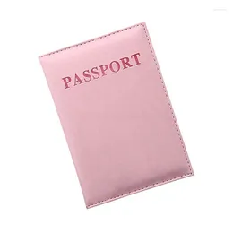 Storage Bags 1PC Fashion PU Women Passport Holder Couple Models Girls Travel Cover Unisex Card Case Man