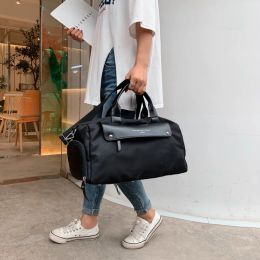 Bags Travel Bags meleta Sports Gym Duffel Bag WaterResistant Shoulder Bag with Shoes Compartment Duffle Bag Women Pink Travel Bag