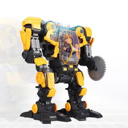 Theatre robot bald strong chainsaw lumberjack boy dialogue intelligent remote control children's toys