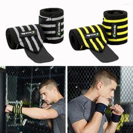 Wrist Support Fitness Sports Powerlifting Brace Stripe Wraps Bracers Bandages Wristband