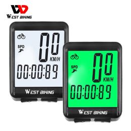 Computers West Biking Bicycle Computer Mtb Road Wired Cycling Odometer Waterproof Backlight Bike Speedometer Led Rate Wireless Stopwatch