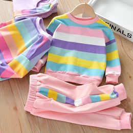 Clothing Sets Children's Autumn And Winter Boys' Girls' Baby Long-Sleeved T-shirt Korean Fashion Casual Sports Suit