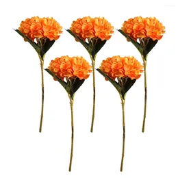 Decorative Flowers 5piece Party Decor Good Hand Feeling - Exquisite Artificial For Festive Vibes No Withering Realistic Appearance