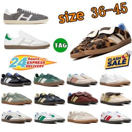Designer Fashion casual shoes Leopard print wales bonner Vintage Sneakers Non-Slip Outdoor leather friction resistance shoes with box