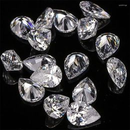 Loose Diamonds Excellent Cut Pear 1.5 3mm Good Fire High Grade Moissanite Gemstone Synthetic Diamond For Jewelry Making 10pcs A Lot