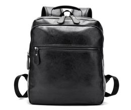 Backpack 2021 Fashion Men039s Bag Male Top Leather Laptop Computer Bags High School Student College Students3342509