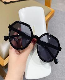 Sunglasses 1 PCS Fashion Style Allmatch Trend Personalised Round Frame Ins Candy Colour Big 206692856