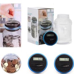 Electronic Counting Piggy Bank Practical LCD Digital Counter Storage Box Tools Household Money Saving Jar For USD EURO GBP 240415