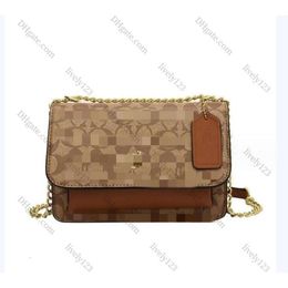 2024 Quality Luxury Designer Bag Brand Woman Shoulder Bag Handbag Real Leather Sheepskin Cross Body Bag Gold Chain Slant Shoulder Handbags Purses C69c8 10a