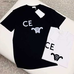 Women's T-Shirt Fashion T-shirt Womens Designer T-shirts Men Women Letter Printing Short-slved T Casual Loose High Strt Solid Color Big Size Cotton T Y240420