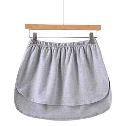 Skirts Skirts for Women Womens Mini Underskirt Lower Skirt Swp Shirt Extension Skirt With Buttons Shirt For Skater Skirt with Shorts Y240420