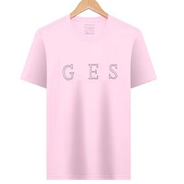 24summer Bosss Business Gentleman T-shirt Designer Collar Trendy Pure Cotton Short Sleeved T-shirt Mens Printed Letters Fashionable Round Neck Casual Mens Clothing